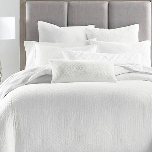 KING Hotel Collection Etched Geo Duvet Cover - Picture 1 of 1